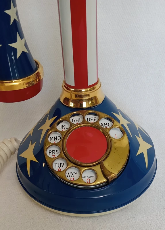 Candlestick phone  Stars & Stripes Deco-Tel