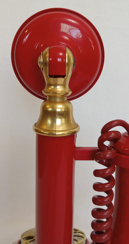 Red Candlestick Telephone  Deco-Tel