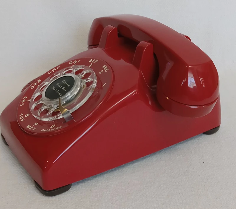 Red 500 Rotary Telephone
