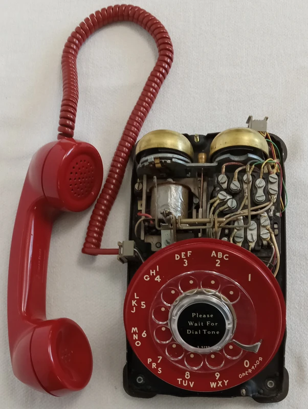 Red 500 Rotary Telephone