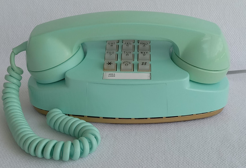 Turquoise Princess Touchtone phone