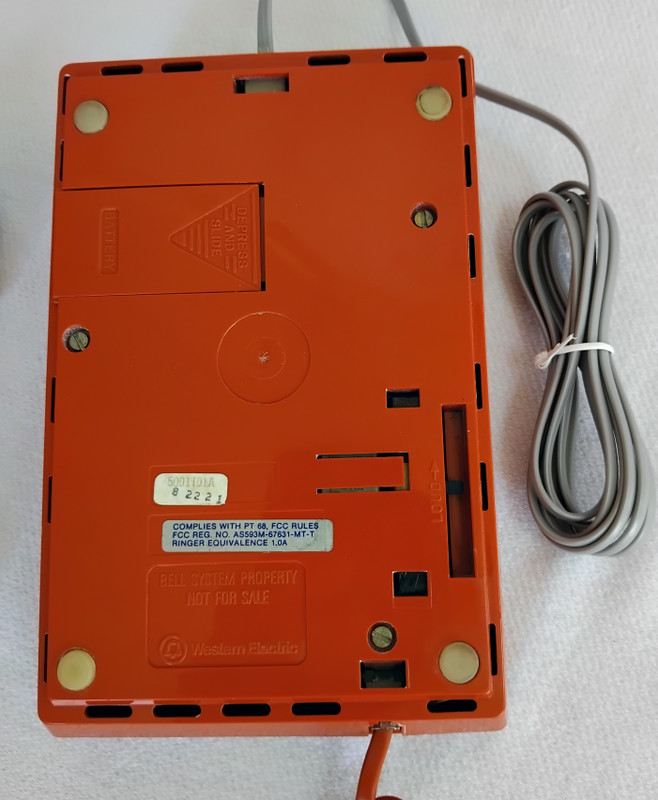 Orange  Touch a matic  Western Electric 
