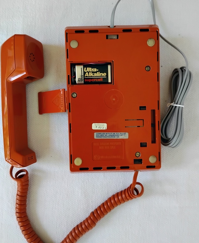 Orange  Touch a matic  Western Electric 
