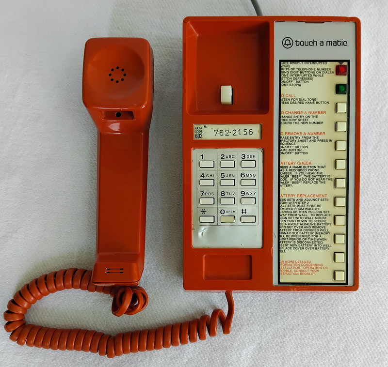 Orange  Touch a matic  Western Electric 