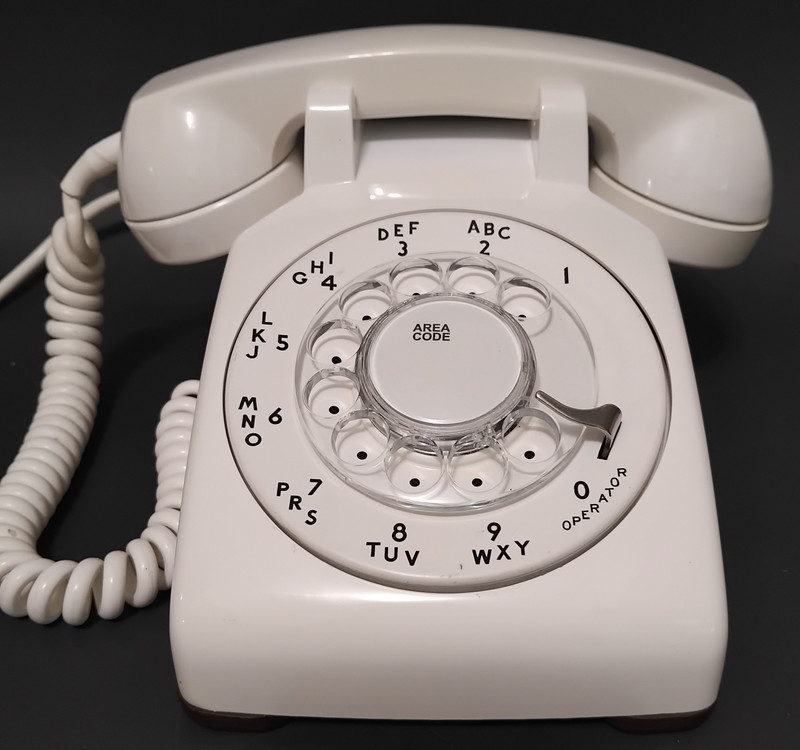 White 500 Rotary Telephone 1960