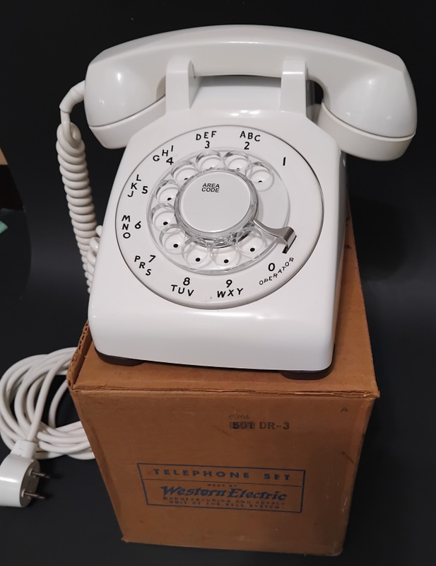 White 500 Rotary Telephone 1960
