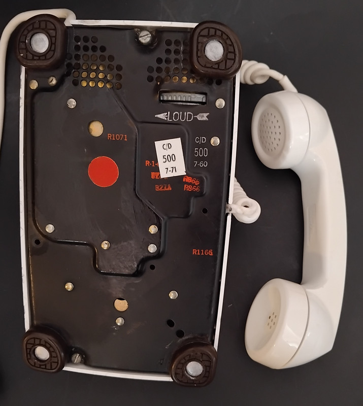 White 500 Rotary Telephone 1960