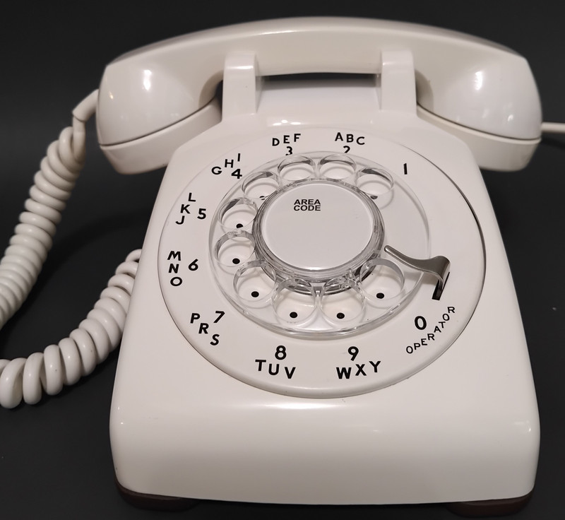 White 500 Rotary Telephone 1960