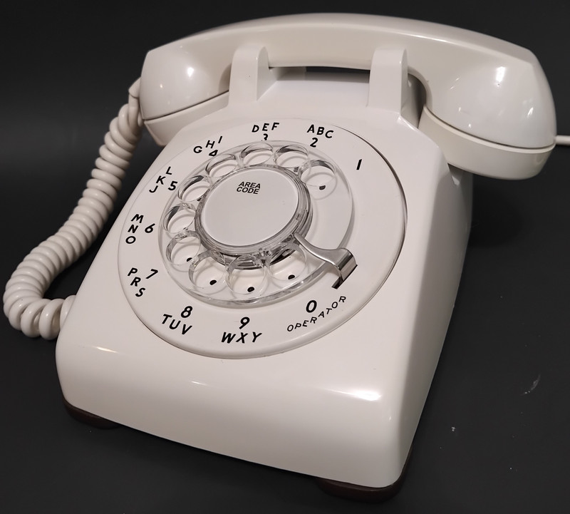 White 500 Rotary Telephone 1960