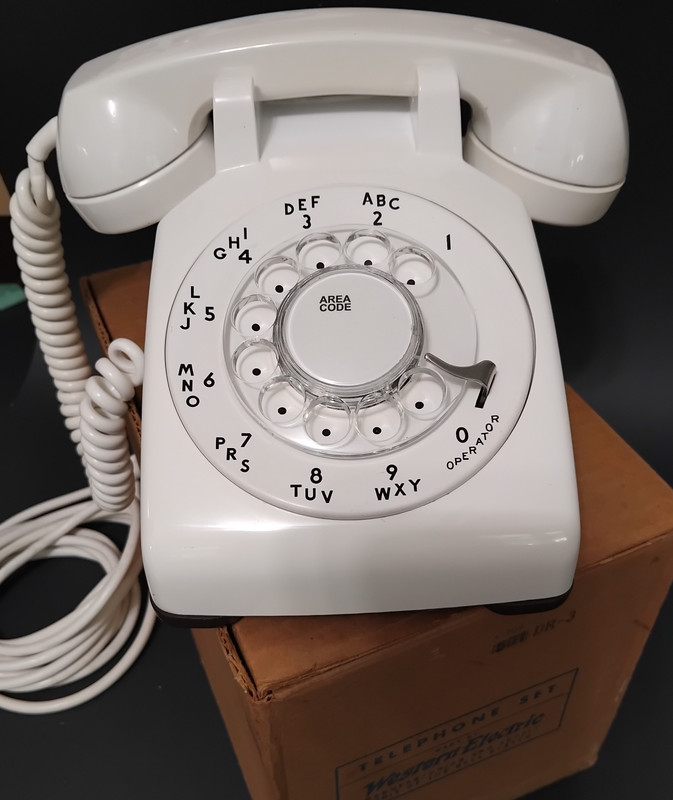 White 500 Rotary Telephone 1960