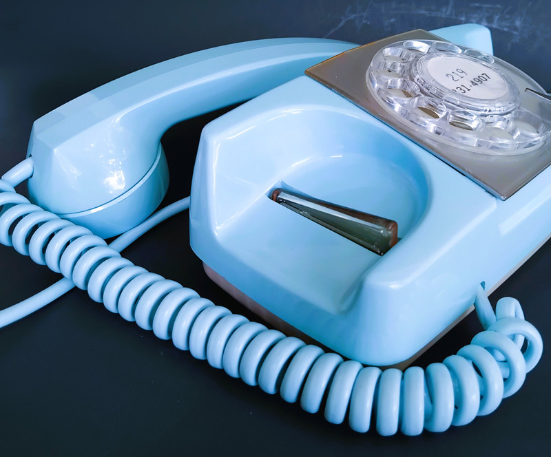 Aqua Starlite telephone Automatic Electric