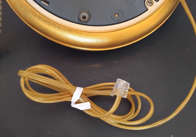 Pancake phone Western Electric White/ Gold trim