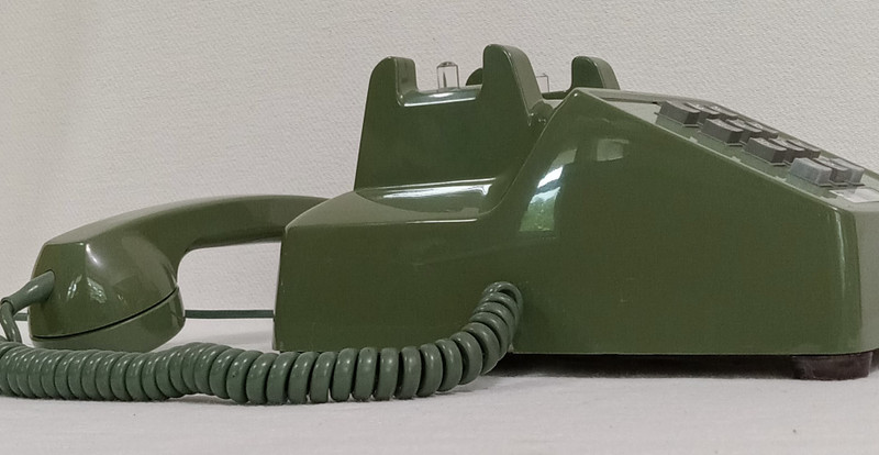 Moss Green Western Electric telephone 2500 touch tone beauty Works  