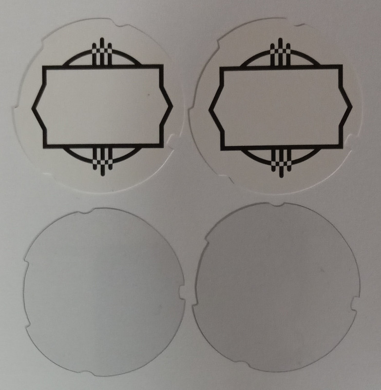 2 Automatic Electric number cards  white 2 acetate plastic disks