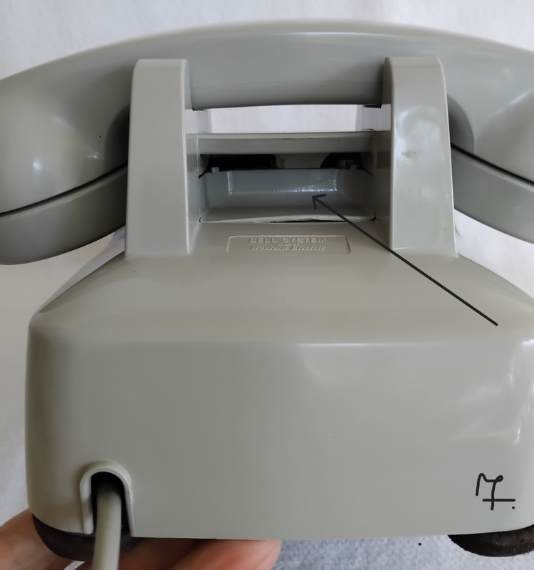 Western Electric 500 desk phone Light Grey soft plastic  1957 