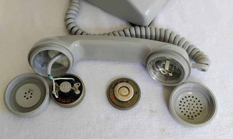 Western Electric 500 desk phone Light Grey soft plastic  1957 