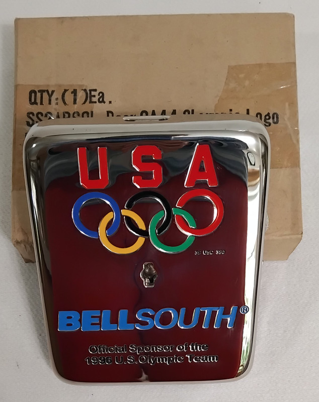 Single slot Payphone1996 Olympic vault door Chrome NOS 