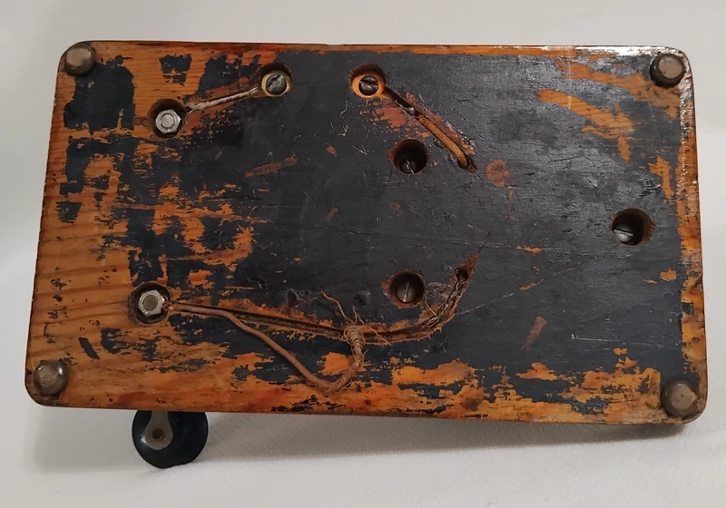 Antique J.H. Bunnell & Co New York Railroad Telegraph Key Sounder Wood Base