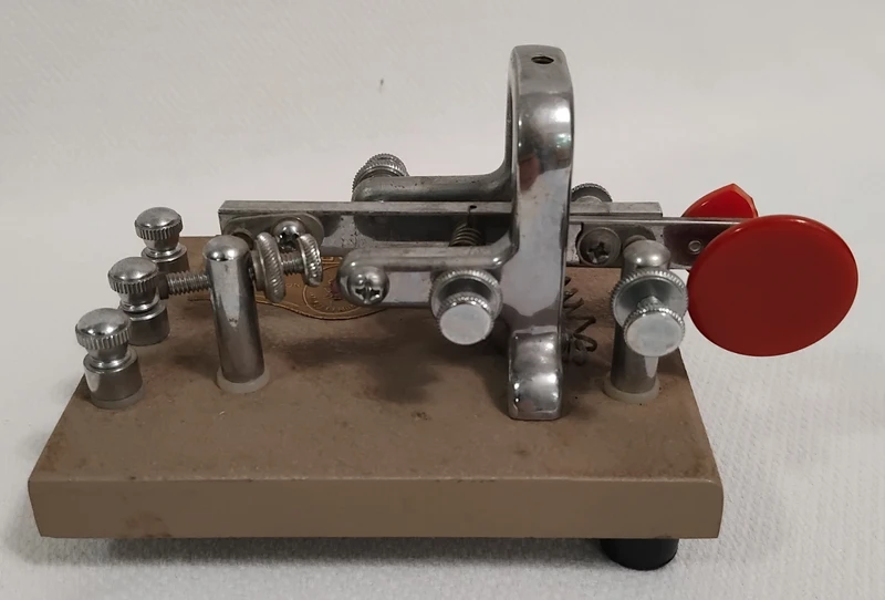  VIBROPLEX  Railroad Telegraph Key Heavy metal base  telegraph