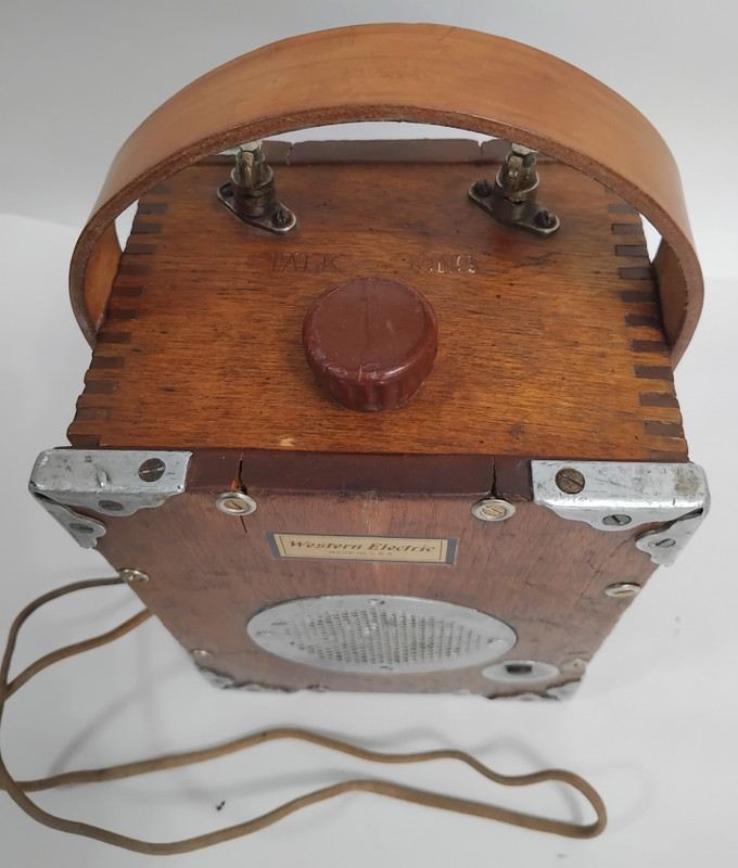 Rare 1895 Western Electric Linemans wood Phone- Tester 