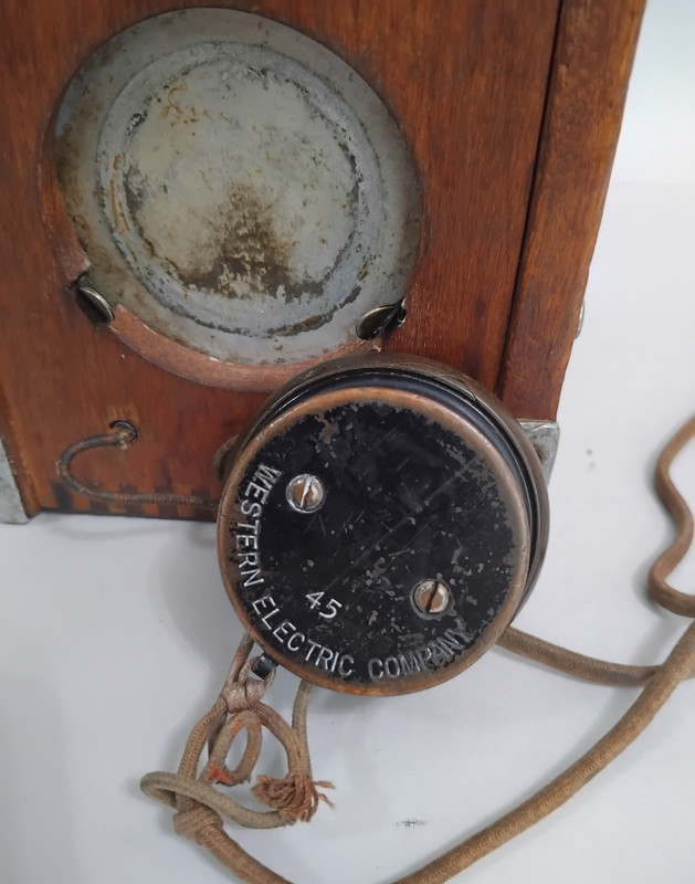 Rare 1895 Western Electric Linemans wood Phone- Tester 