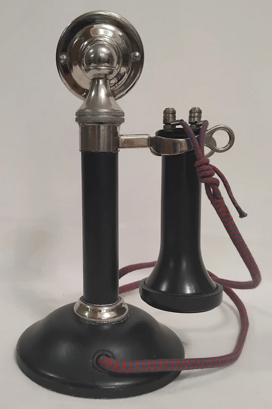 Samson candlestick telephone with outside terminal receiver 1905