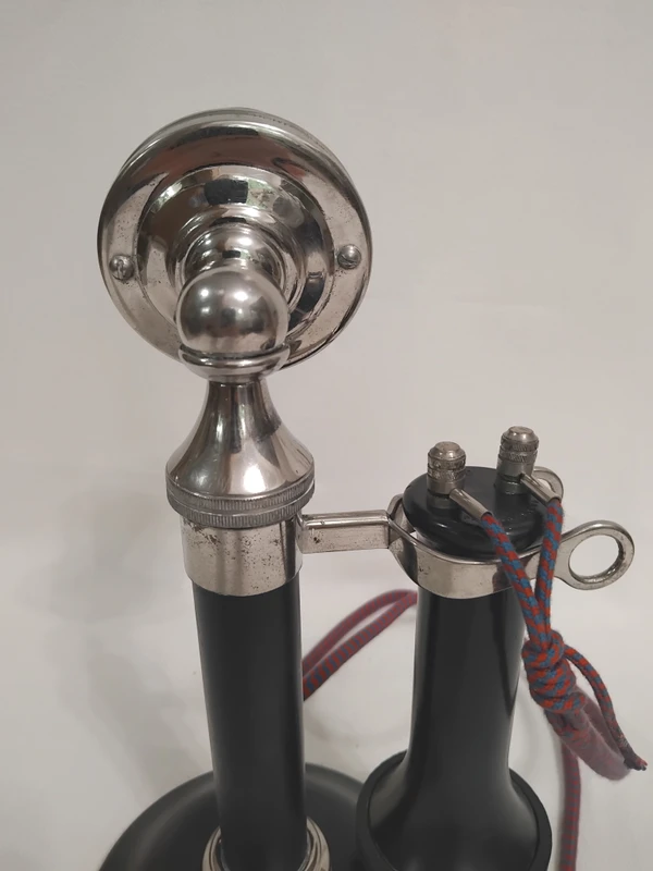 Samson candlestick telephone with outside terminal receiver 1905