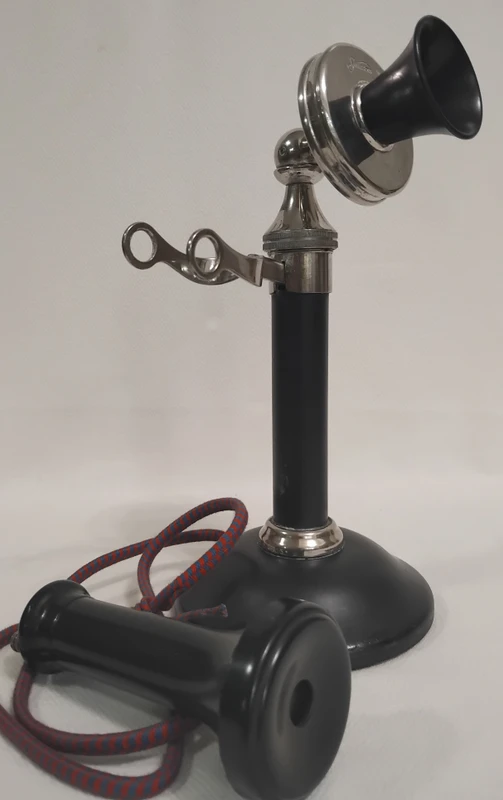Samson candlestick telephone with outside terminal receiver 1905
