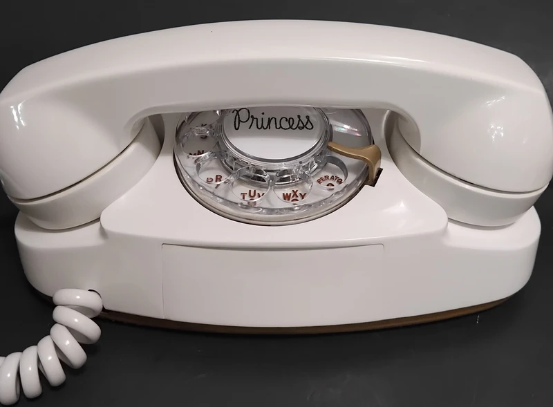White Western Electric Princess  telephone 702B