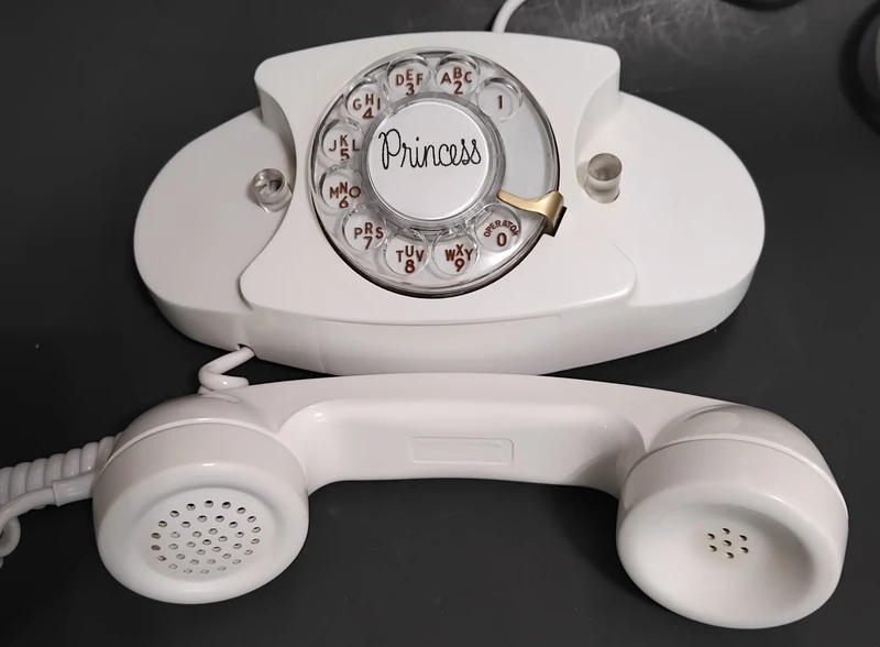 White Western Electric Princess  telephone 702B