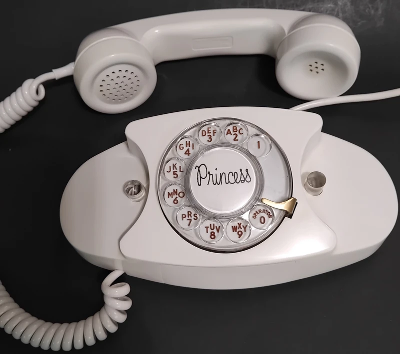 White Western Electric Princess  telephone 702B