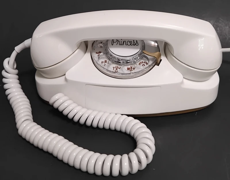 White Western Electric Princess  telephone 702B