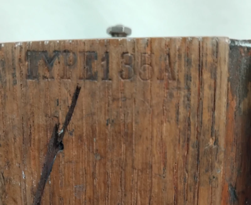 135A Oak party line Wall  phone 1903 Longpole receiver 
