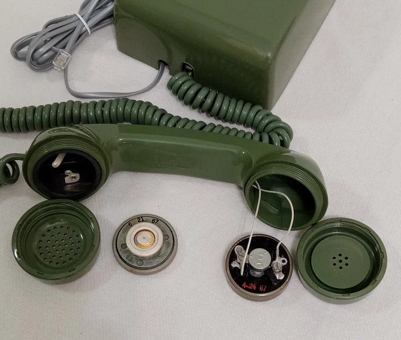   Western Electric 554 wall phone Moss Green Hardwire