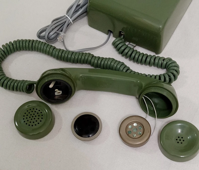   Western Electric 554 wall phone Moss Green Hardwire