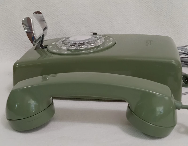   Western Electric 554 wall phone Moss Green Hardwire
