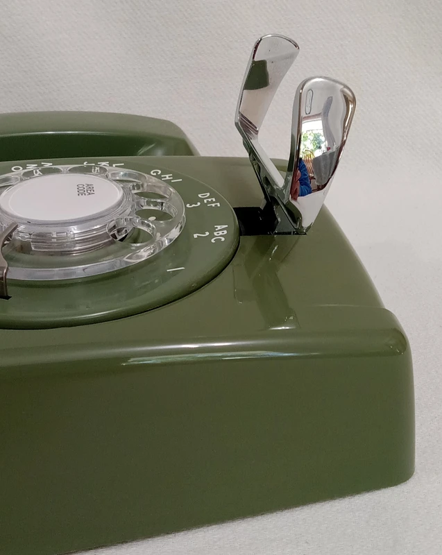   Western Electric 554 wall phone Moss Green Hardwire