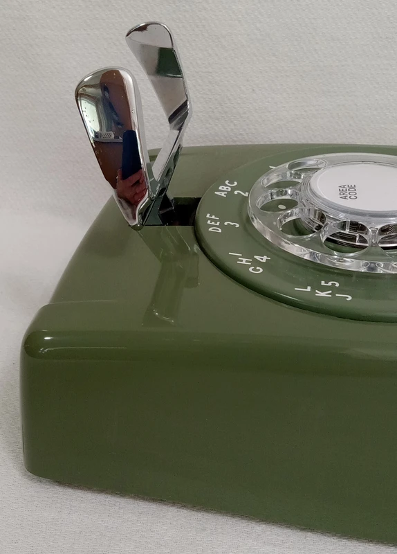   Western Electric 554 wall phone Moss Green Hardwire