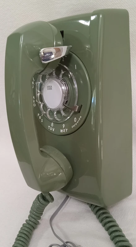   Western Electric 554 wall phone Moss Green Hardwire