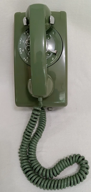   Western Electric 554 wall phone Moss Green Hardwire
