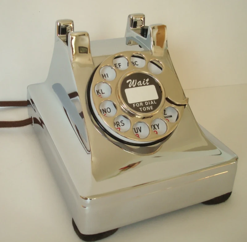 Antique Western Electric telephone Model 302 "PREWAR" Restored Chrome Beauty