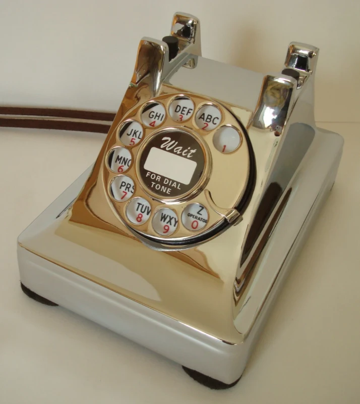 Antique Western Electric telephone Model 302 "PREWAR" Restored Chrome Beauty