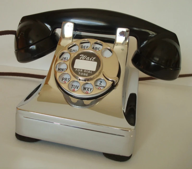Antique Western Electric telephone Model 302 "PREWAR" Restored Chrome Beauty