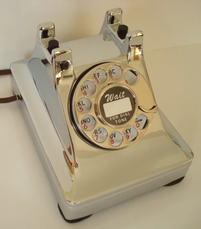 Antique Western Electric telephone Model 302 "PREWAR" Restored Chrome Beauty