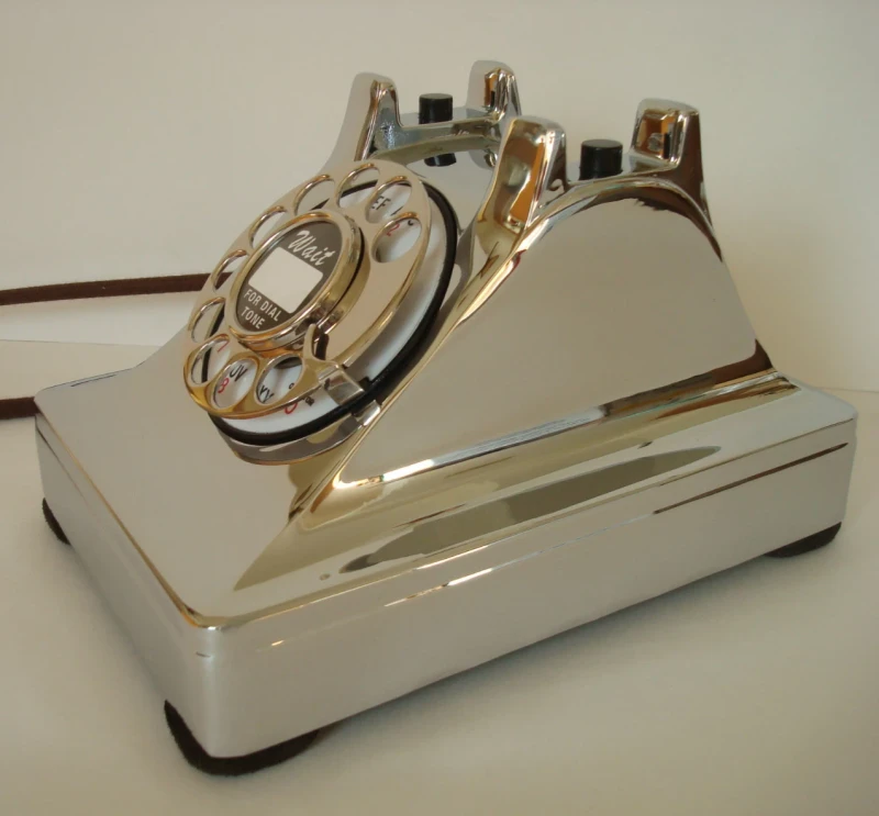 Antique Western Electric telephone Model 302 "PREWAR" Restored Chrome Beauty