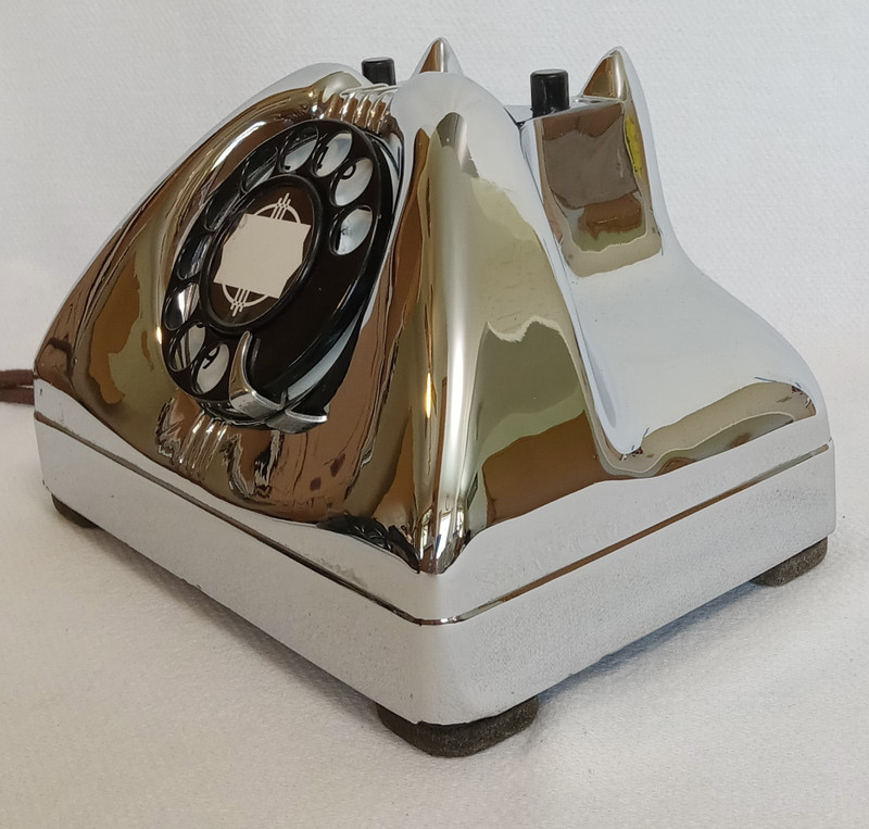 Conneticuit Electric Chrome toaster phone TP6A Army signal corps 