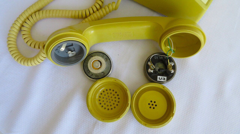 Western Electric 2500DM touch tone phone in Yellow 