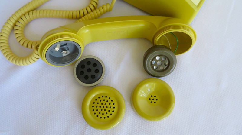 Western Electric 2500DM touch tone phone in Yellow 