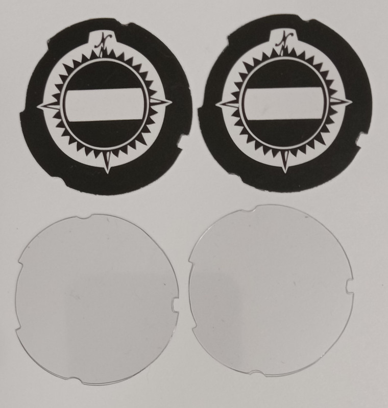 North Electric Dial Number Cards and Lucite Discs