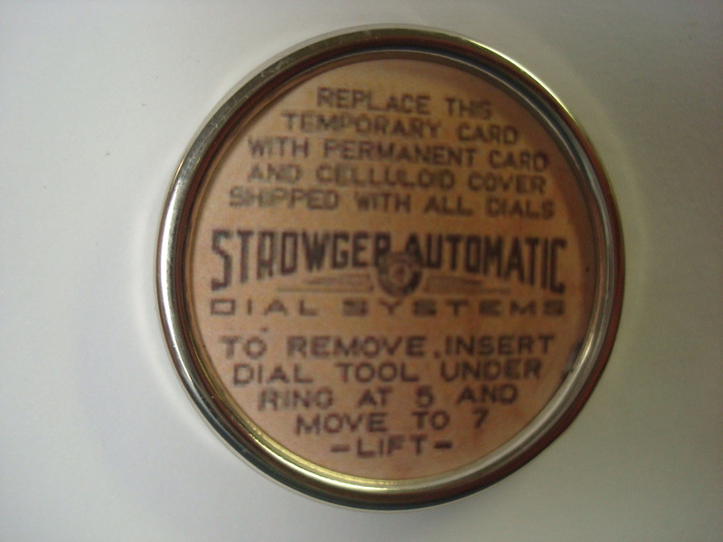 STOWGER dial center in Chrome